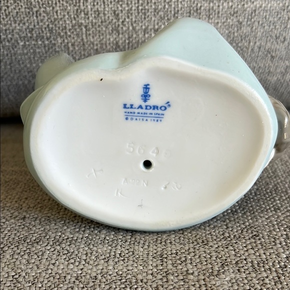 Lladro Porcelain Figurine with King Charles Cavalier and Cat - Picture 6 of 6